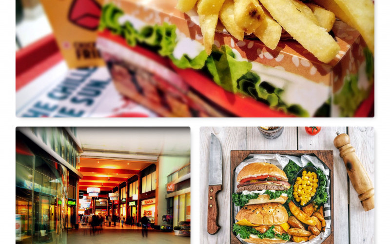 Fast food-koncept i köpcentrum (ID: 1415)