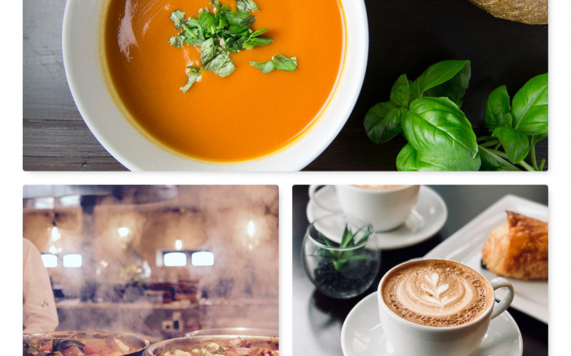 Tre lunchrestauranger med take away (ID: 1399)